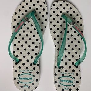 HAVAIANAS SLIM WHITE NWOT